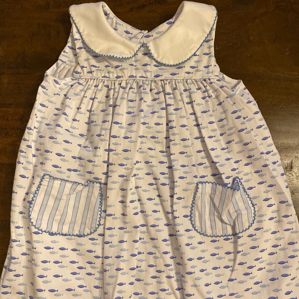 Shrimp and grit kids cotton dress